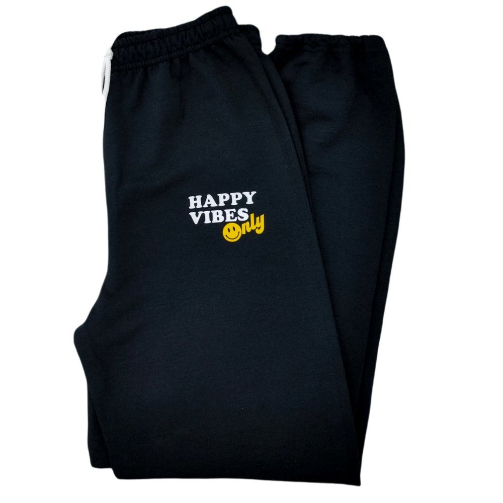 Happy Vibes Smiley Face Sweatpants